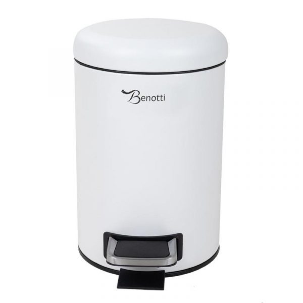 PAPELERA DE BAÑO BLANCA 3 LITROS BENOTTI BT2845 - Imagen 2