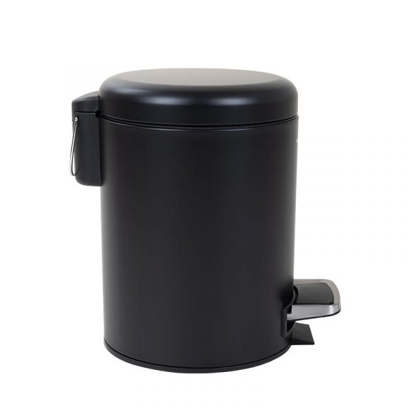 PAPELERA DE BAÑO NEGRA 3 LITROS BENOTTI BT2844 - Imagen 2