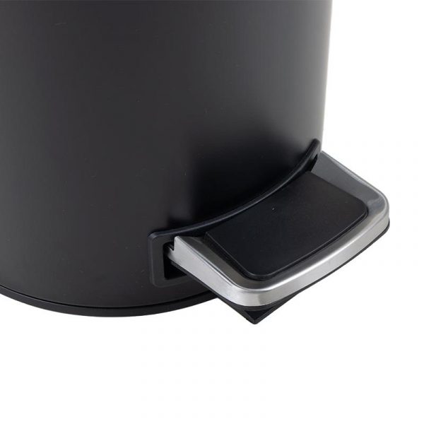 PAPELERA DE BAÑO NEGRA 3 LITROS BENOTTI BT2844 - Imagen 3