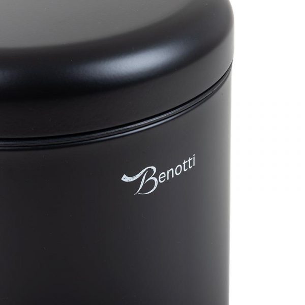 PAPELERA DE BAÑO NEGRA 3 LITROS BENOTTI BT2844 - Imagen 4