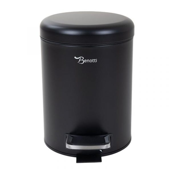 PAPELERA DE BAÑO NEGRA 3 LITROS BENOTTI BT2844 - Imagen 5
