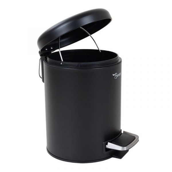 PAPELERA DE BAÑO NEGRA 3 LITROS BENOTTI BT2844 - Imagen 6