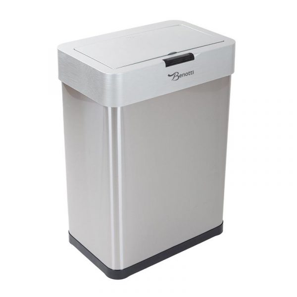 PAPELERA INOX CON SENSOR 50 LITROS BENOTTI BT2840