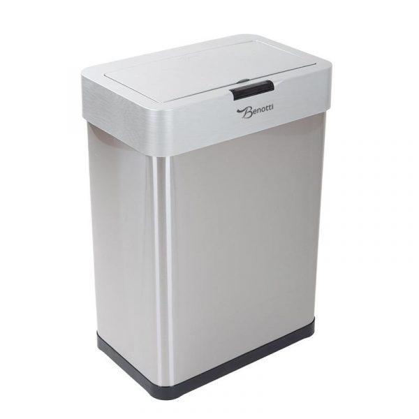 PAPELERA INOX CON SENSOR 80 LITROS BENOTTI BT2841