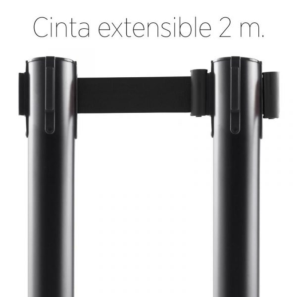 POSTE SEPARADOR CINTA EXTENSIBLE 2M PAMACON PM1748 - Imagen 3