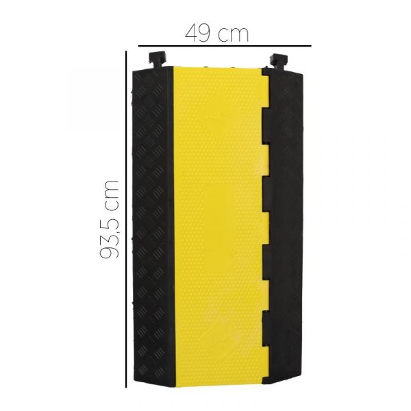 PROTECTOR DE CABLE PARA SUELO CON 3 CANALES PAMACON PM1763 - Imagen 5