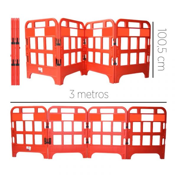 VALLA SEÑALIZACION 4 LADOS PLEGABLE PAMACON PM1731 - Imagen 2
