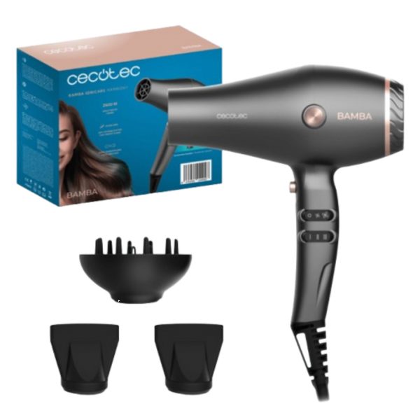 SECADOR DE PELO IONICO BAMBA IONICARE HARMONY CECOTEC 04409