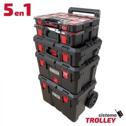 CARRO MODULAR PARA HERRAMIENTAS 5 CAJAS APILABLES PAMACON PM1775