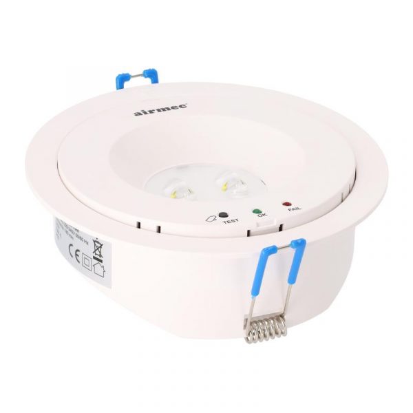 LUZ LED EMERGENCIA EMPOTRABLE/SUPERFICIE 6W 250 LUMENS AIRMEC AM131529 - Imagen 2