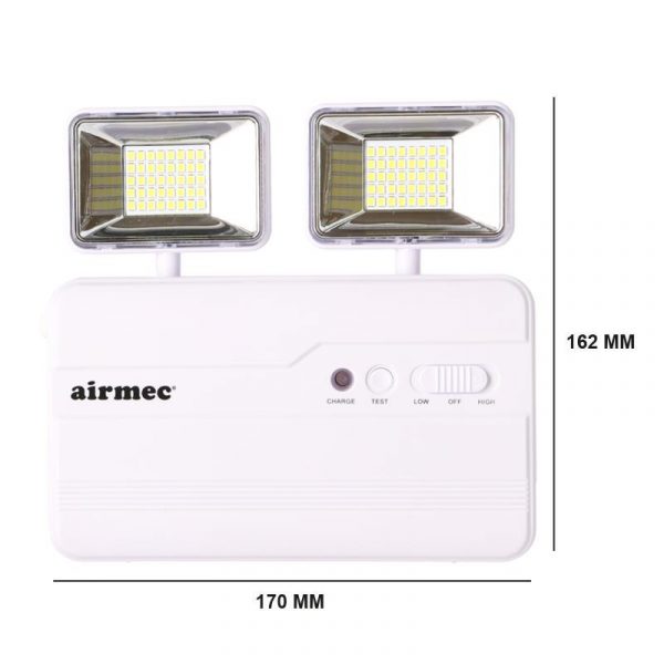 LUZ LED EMERGENCIA SUPERFICIE 10W 700 LUMENS AIRMEC AM131528 - Imagen 3
