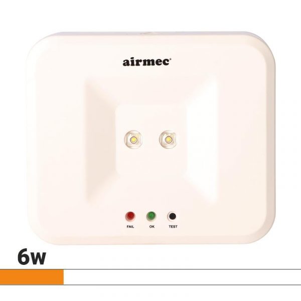 LUZ LED EMERGENCIA SUPERFICIE 6W 250 LUMENS AIRMEC AM131530
