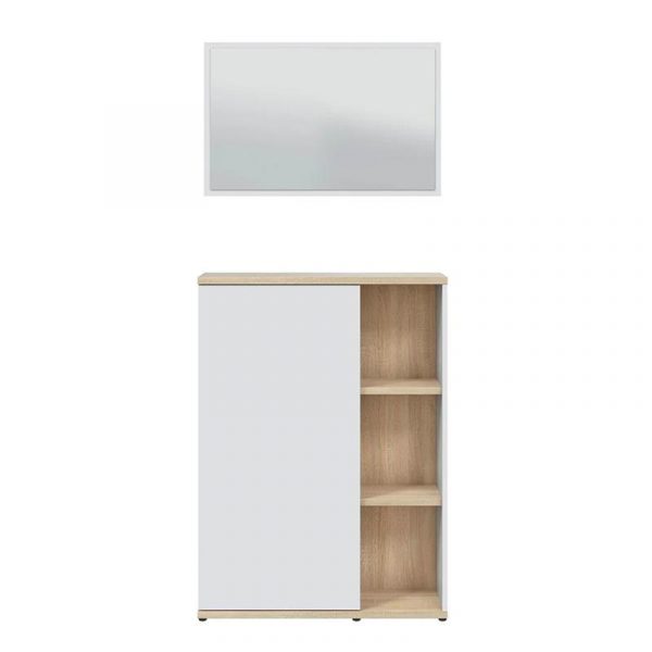RECIBIDOR + ESPEJO 106X77X24CM BL. ARTIK/R. CANADIAN MOMI 0F6739A - Imagen 2
