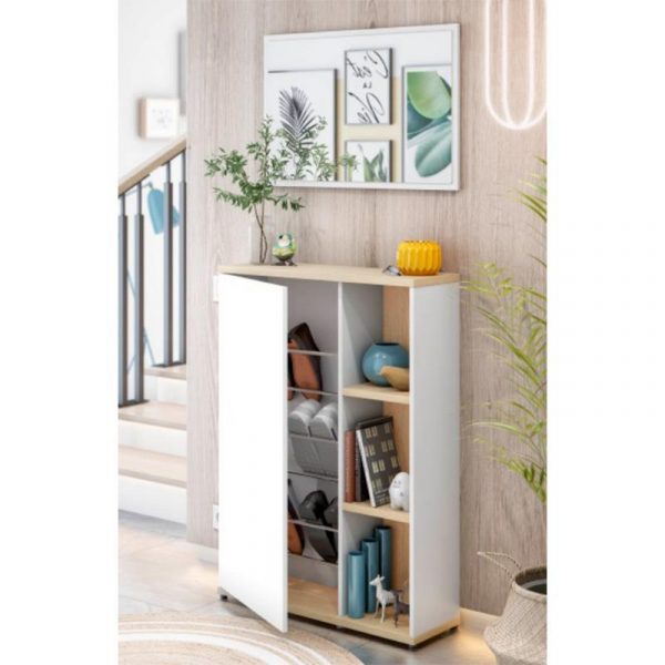 RECIBIDOR + ESPEJO 106X77X24CM BL. ARTIK/R. CANADIAN MOMI 0F6739A - Imagen 4
