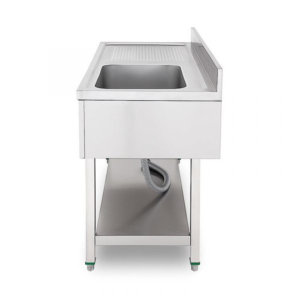 FREGADERO INDUSTRIAL CON ESTANTE DERECHA 1400X700X850MM LARRYHOUSE LH2190 - Imagen 3