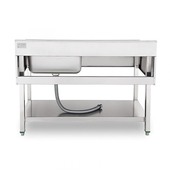 FREGADERO INDUSTRIAL CON ESTANTE DERECHA 1400X700X850MM LARRYHOUSE LH2190 - Imagen 4