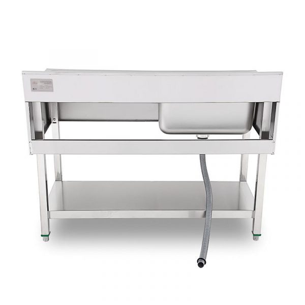 FREGADERO INDUSTRIAL CON ESTANTE IZQUIERDA 1400X700X850MM LARRYHOUSE LH2189 - Imagen 3