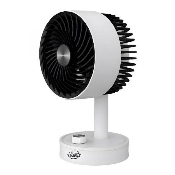 VENTILADOR PORTATIL DE BATERIA BLANCO 5" LARRYHOUSE LH2199