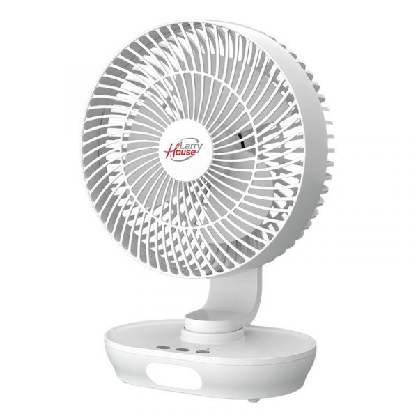 VENTILADOR PORTATIL DE BATERIA OSCILANTE 8" LARRYHOUSE LH2197 - Imagen 2