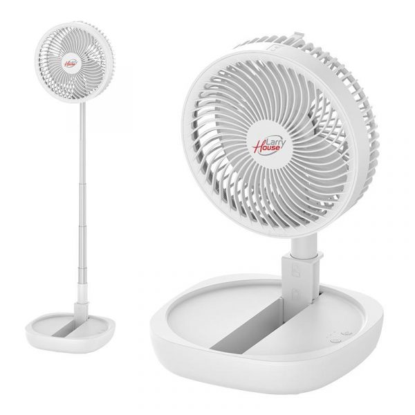 VENTILADOR PORTATIL DE BATERIA PLEGABLE 8" LARRYHOUSE LH2198
