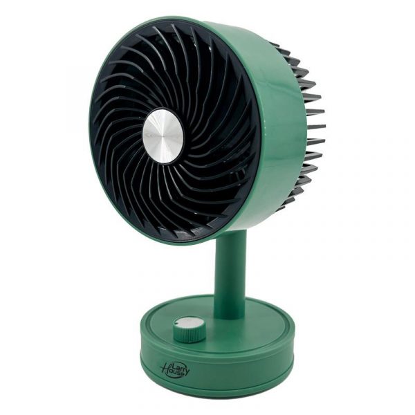 VENTILADOR PORTATIL DE BATERIA VERDE 5" LARRYHOUSE LH2200