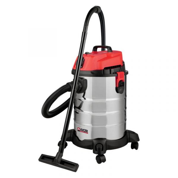 ASPIRADORA INOX SECO-HUMEDO CON TOMA 30 LITROS 1.400W AICER AC1754