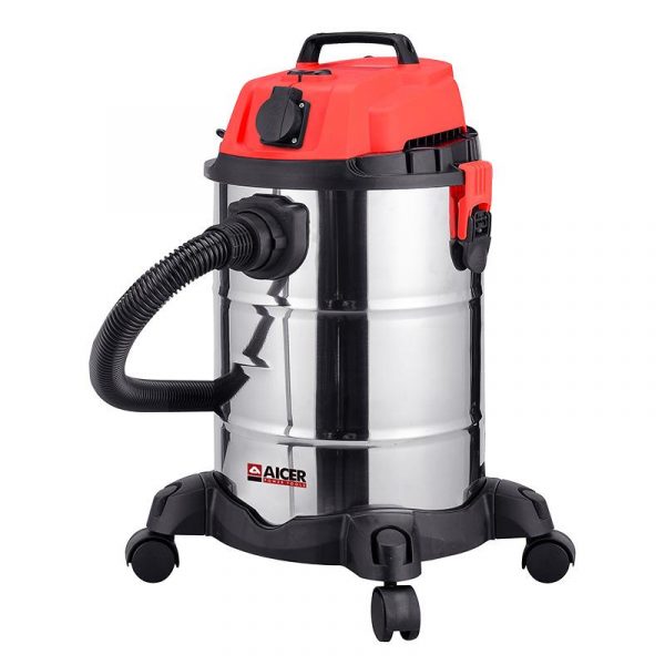 ASPIRADORA INOX SECO-HUMEDO CON TOMA 40 LITROS 1.400W AICER AC1755 - Imagen 2