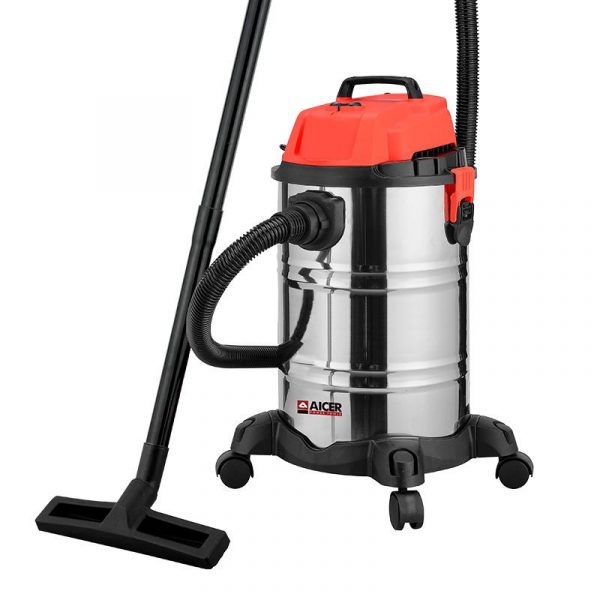 ASPIRADORA INOX SECO-HUMEDO CON TOMA 40 LITROS 1.400W AICER AC1755