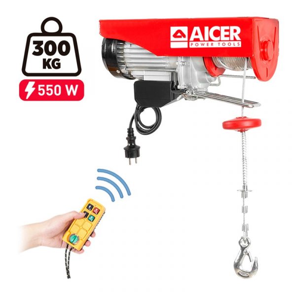 ELEVADOR ELECTRICO MANDO A DISTANCIA 550W 150-300KGS AICER AC1765