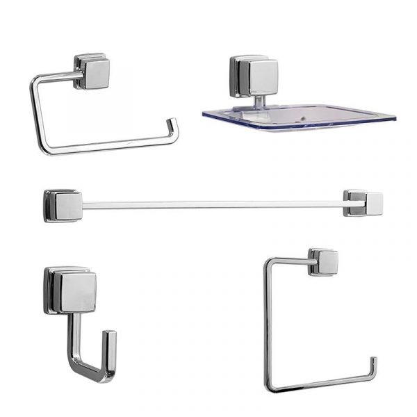 JUEGO ACCESORIOS BAÑO SERIE BOLONIA 5PCS BENOTTI BT2854
