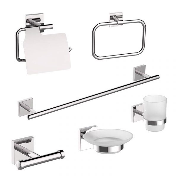 JUEGO ACCESORIOS BAÑO SERIE CATANIA 6 PCS BENOTTI BT2857