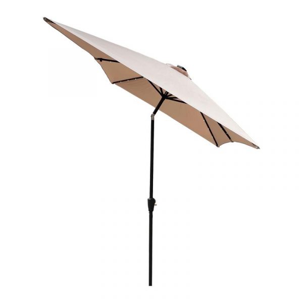 PARASOL BEIGE INCLINABLE LUCES LED 2X3 METROS DONNA GARDEN DG1404