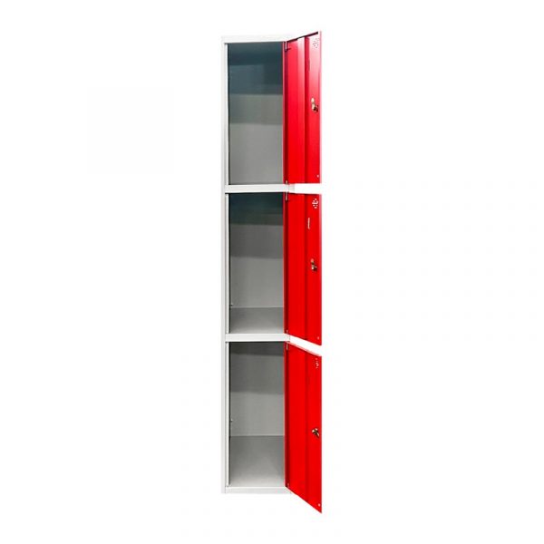 TAQUILLA METALICA 3 PUERTAS ROJA 1800X300X500MM AIRMEC AM131565 - Imagen 4