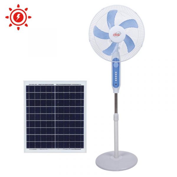 VENTILADOR DE PIE SOLAR 15W LARRYHOUSE LH2212