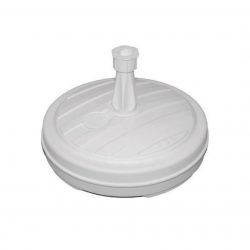 BASE SOMBRILLA PLASTICA BLANCA REDONDA 813554
