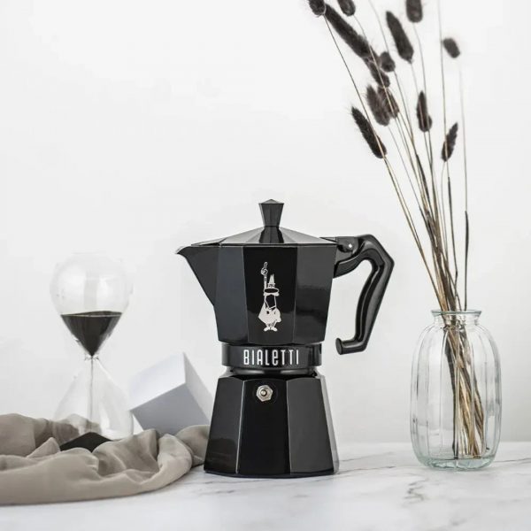 CAFETERA 3 TAZA MOKA EXCLUSIVE BLACK BIALETTI BS276B - Imagen 2