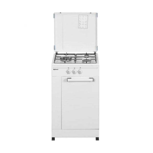 COCINA GAS C/PORTABOMBONA BLANCA 3 FUEGOS 50CM JOHNSON COCI50P3
