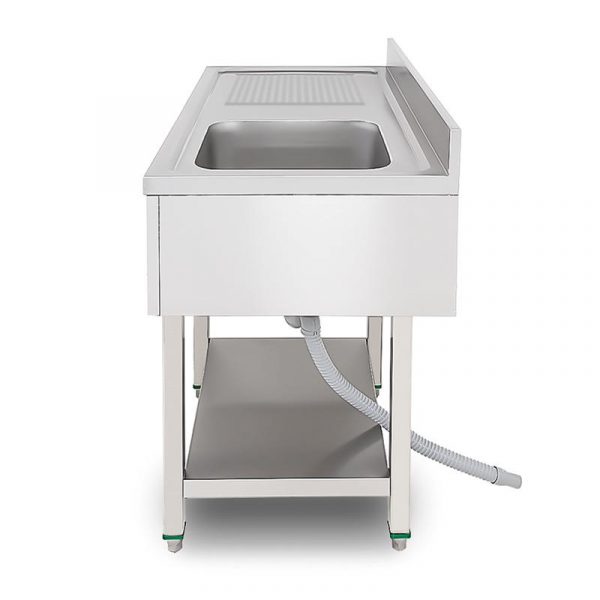 FREGADERO INDUSTRIAL DERECHA 1400X700X850MM LARRYHOUSE LH2188 - Imagen 4