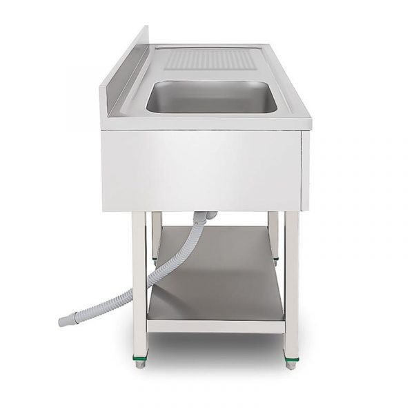 FREGADERO INDUSTRIAL IZQUIERDA 1400X700X850MM LARRYHOUSE LH2187 - Imagen 3