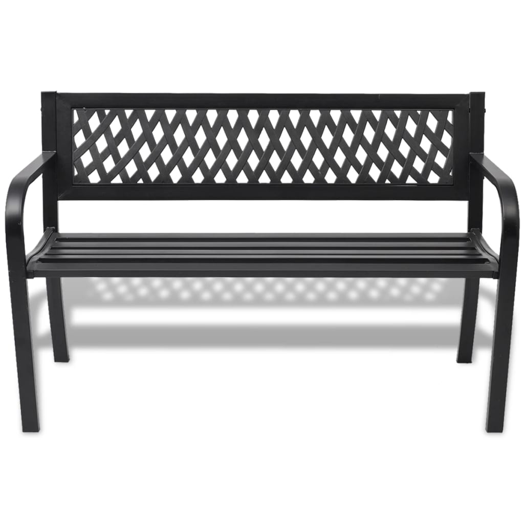 BANCO JARDIN 119X75CM ACERO NEGRO YA3000010 PROMO 813997 BACOS DE JARDIN BANCOS PARA JARDINES
