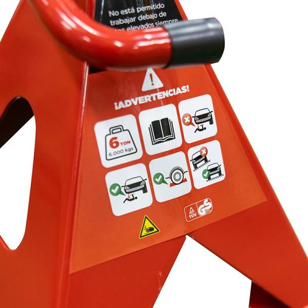 JUEGO 2 CABALLETES 6TON FARGO TOOLS FT1367 - Imagen 3