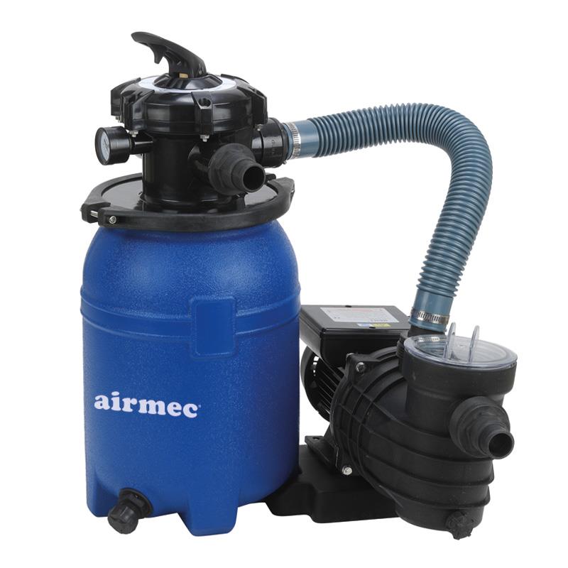 Swim & Fun Set Filtri Piscina 250W - Filtro A Sabbia O Sfere - Pompa Autoaspirante Con Controlavaggio - Per Piscine Fino A 22.500 Litri
