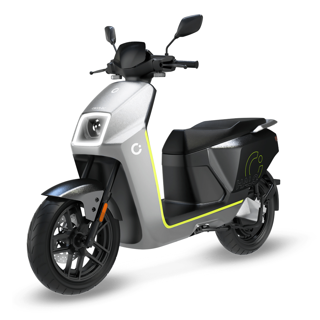 MOTO ELECTRICA 10000W HALO HASTA 130KM PLATA/VERDE CECOTEC 04891 MOTOS ELECTRICAS MOBILIDAD URBANA