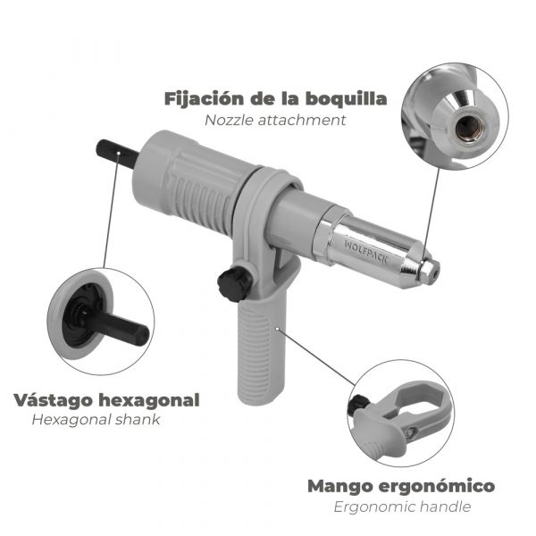 KIT REMACHADORA PARA TALADRO WOLFPACK 02320163 - Imagen 3