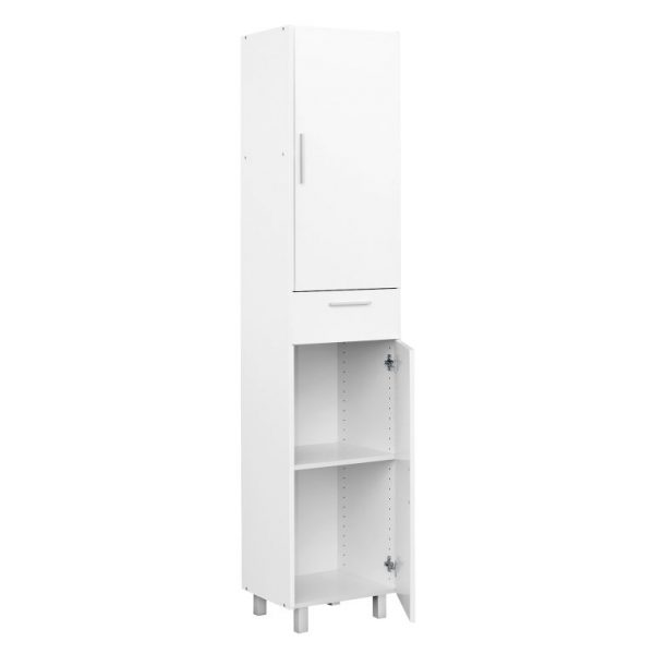 ARMARIO HOGAR 2P+1C 188X41X35CM BLANCO GO.218 - Imagen 2