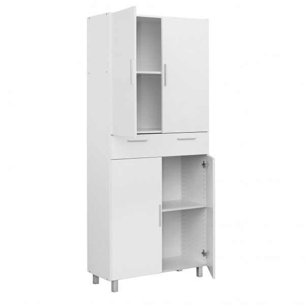 ARMARIO HOGAR 4 PUERTAS Y 1 CAJON BLANCO EGAH1183BL - Imagen 2