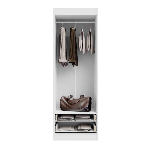 ARMARIO 2 PUERTAS + 2 CAJONES BLANCO EGAR0470BL