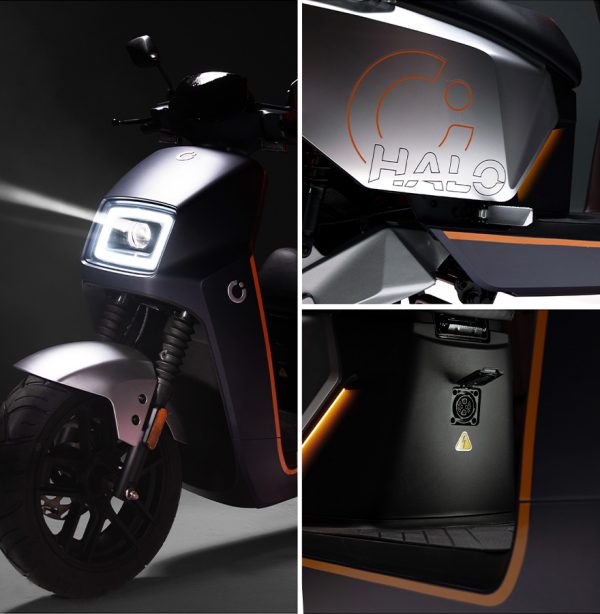 MOTO ELECTRICA 10000W HALO HASTA 130KM AZUL/NARANJA CECOTEC 00656 - Imagen 2