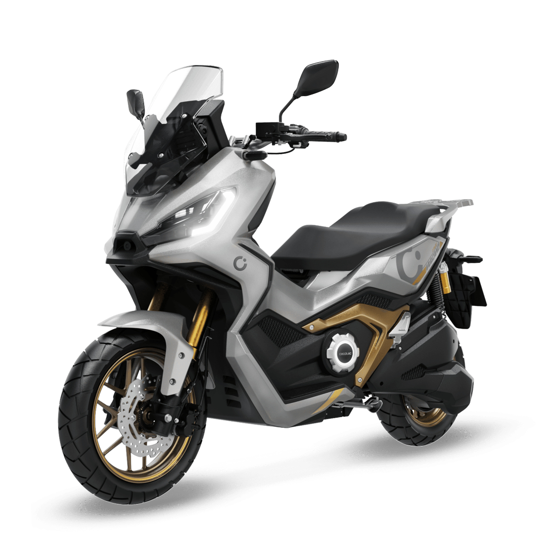 MOTO ELECTRICA 17000W VULCANO HASTA 151KM TITANIO/DORADO CECOTEC 04894 MOTOS ELECTRICAS MOVILIDAD URBANA