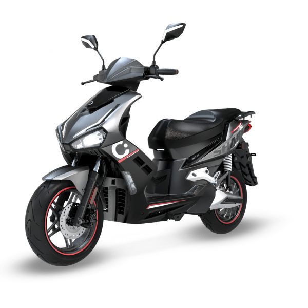 MOTO ELECTRICA 5760W SHARK RS HASTA 110KM ANTRACITA/ROJO CECOTEC 00655